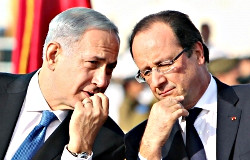 18 novembre : chant d'amour entre F. Hollande et B. Netanyahu