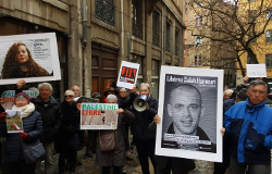 Rassemblement contre la venue de l'ambassadrice d'Israël à Lyon