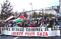 Manifestation pour Gaza le 24 novembre 2012